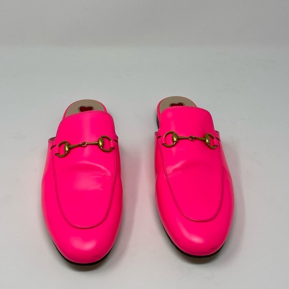 hot pink gucci loafers